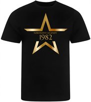 KOSZULKA MĘSKA NADRUK NA URODZINY ROCZNIK 1982 PREZENT PREMIUM XXL GILDAN