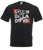 Koszulka męska nadruk SYSTEM OF A DOWN  L FRUIT OF THE LOOM
