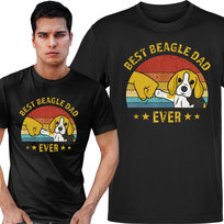 Koszulka męska Najlepszy Tata Beagle Psy L VoloDonum