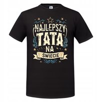 Koszulka męska Najlepszy Tata na Świecie 2 prezent dla taty ojca T-shirt