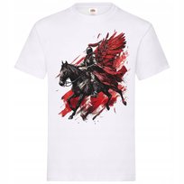 Koszulka męska patriotyczna Polska Husaria wojownik rycerz 3 T-shirt męski