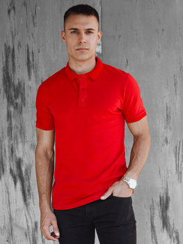 Koszulka męska polo czerwona Dstreet PX0598-M - Inna marka