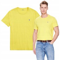 koszulka meska polo ralph lauren bawelniana tshirt meski żółty PREMIUM r.XL