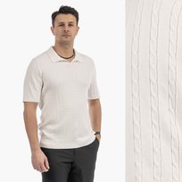 Koszulka Męska Polo Z Kołnierzykiem Dzianinowa Elegancka 3XL Inna marka