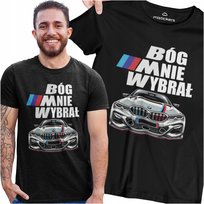 Koszulka Męska Prezent Dla Fana Bmw Bóg Mnie Wybrał Mistickers