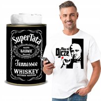 KOSZULKA Męska PREZENT Mów mi OJCZE Wzory - L