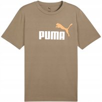 Koszulka męska Puma Ess 2 Color No.1 Logo brązowa 684708 83 S Puma