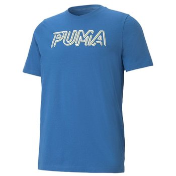 Koszulka męska Puma Modern Sports Logo Tee niebieska 585818 83 - Puma