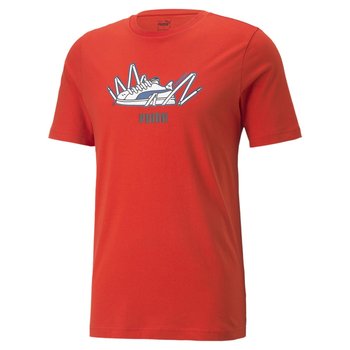 Koszulka męska Puma SNEAKER GRAPHIC czerwona 67176433-M - Inna marka