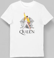 Koszulka męska queen Freddie mercury biała XL KozakNadruki
