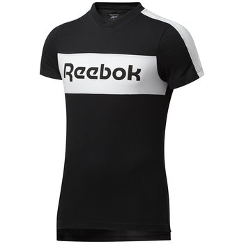 Koszulka męska Reebok TE Linear Logo SS Graphic Tee czarna FU3123 - Reebok