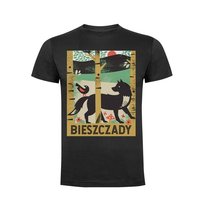 Koszulka męska S Ciągnie wilka do lasu Wilcza Strefa Bieszczady czarna Inna marka