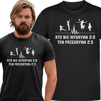 Koszulka męska Siatkówka Kto Nie Wygrywa 3:0 Przegrywa 2:3 M VoloDonum