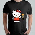 KOSZULKA MĘSKA ŚMIESZNA T-SHIRT Z NADRUKIEM HELLO KITTY ROMPER PIWO r. L 2 - Atram