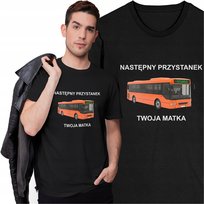 Koszulka Męska Śmieszny T-shirt Prezent Kolegi Szwagra Twoja Matka Stara