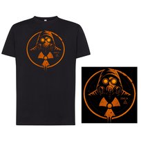 Koszulka męska Stalker Czarnobyl maska gazowa tshirt czarna L DEYORA