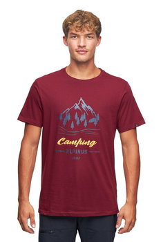 Koszulka męska T-shirt Alpinus Polaris II bordowy ciemny - XXL - Alpinus