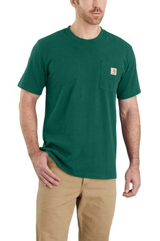 Koszulka męska T-shirt Carhartt Heavyweight Pocket K87 G55 North Woods Heather - XL - Carhartt