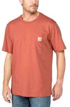 Koszulka męska T-shirt Carhartt Heavyweight Pocket K87 Q53 Terracotta - S - Carhartt