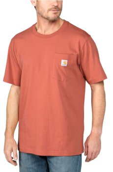 Koszulka męska T-shirt Carhartt Heavyweight Pocket K87 Q53 Terracotta - XS - Carhartt
