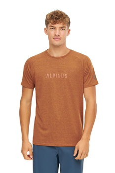 Koszulka Męska T-Shirt Grafen Alpinus Dirfi Pomarańczowy - M - Alpinus