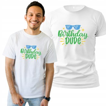 Koszulka Męska  T-shirt Prezent Z Nadrukiem Na Urodziny Dude L - Plexido