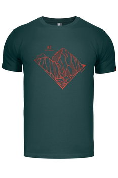 Koszulka męska T-shirt z modalu Alpinus Skilbrum zielony - M - Alpinus