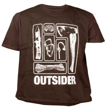 Koszulka męska TigerWood Outsider brązowa XL - Tigerwood