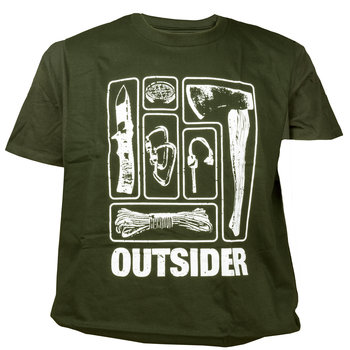 Koszulka męska TigerWood Outsider zielona 2XL - Tigerwood
