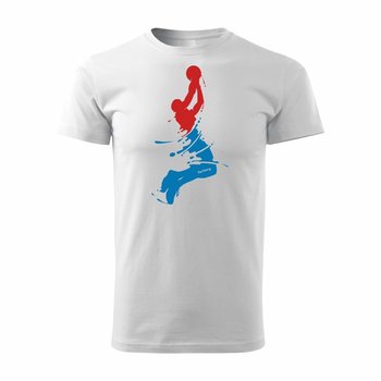 Koszulka męska TOPSLANG Basketball, biało-niebieska, rozmiar M - Topslang