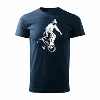 Koszulka męska TOPSLANG BMX skater, granatowa, rozmiar XXL