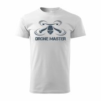 Koszulka męska TOPSLANG Drone Master, biała, rozmiar XXL
