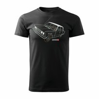 Koszulka męska TOPSLANG Fiat 125p, czarna, rozmiar XL
