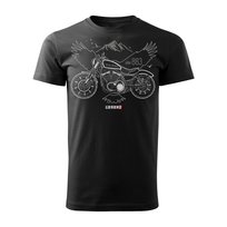 Koszulka męska TOPSLANG Harley Davidson Iron 883, czarno-żółta, rozmiar XL
