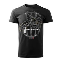 Koszulka męska TOPSLANG Junak, czarna, rozmiar XL