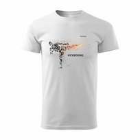 Koszulka męska TOPSLANG Kickboxing, biała, rozmiar XXL