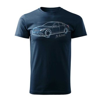 Koszulka męska TOPSLANG Mercedes S klasa, granatowa, rozmiar S - Topslang