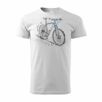 Koszulka męska TOPSLANG MTB Mountain Bike, biała, rozmiar XL