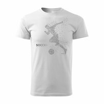 Koszulka męska TOPSLANG Soccer, biała, rozmiar L