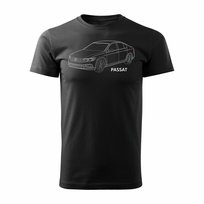 Koszulka męska TOPSLANG VW Passat 2, czarna, rozmiar L