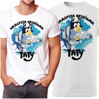 KOSZULKA MĘSKA TSHIRT DLA TATY PREZENT NA DZIEŃ OJCA BLUEY BANDIT XXL Inna marka