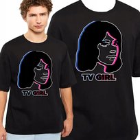 Koszulka Męska Tv Girl Prezent Jakość Bawełna Premium S 3392 CZARNA JHK
