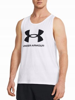 Koszulka Męska Under Armour Bez Rękawów 1382883-100 Biała Na Lato 3Xl - Under Armour