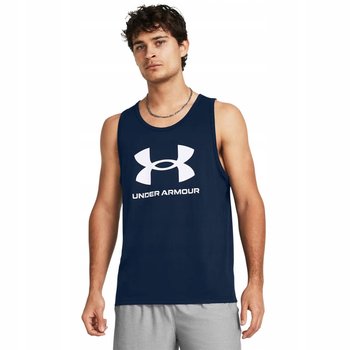 KOSZULKA męska UNDER ARMOUR bez rękawów 1382883-408 granatowa XL - Under Armour