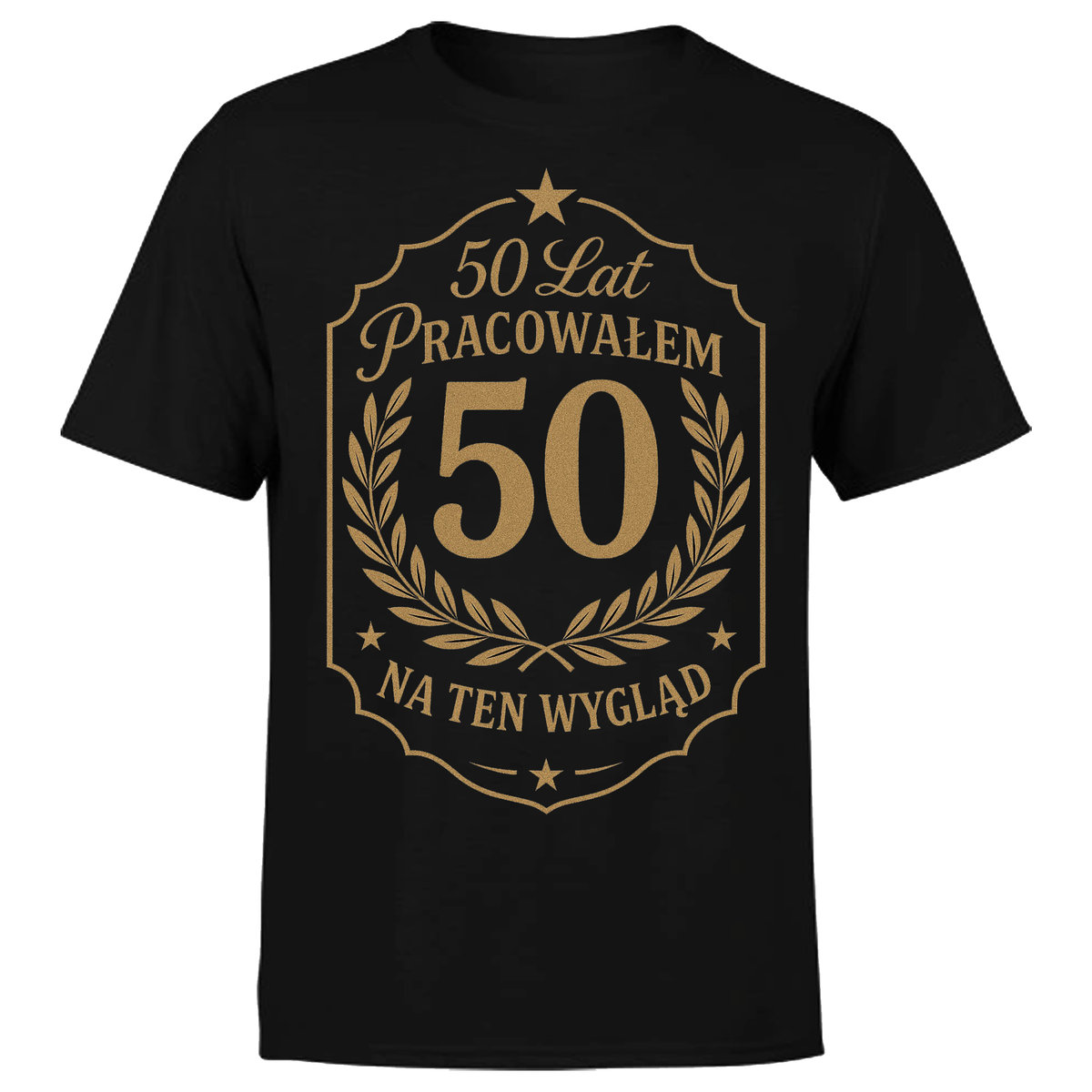 KOSZULKA MĘSKA URODZINOWA 50 LAT PRACOWAŁEM NA TEN WYGLĄD PREZENT 4XL ...