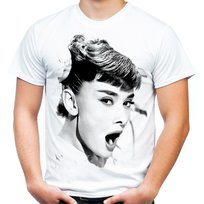 Koszulka męska z Audrey Hepburn L JHK