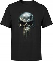 Koszulka męska z czaszką Punisher gotycka czaszka 2 metal T-shirt męski