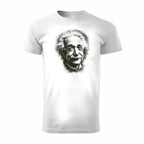 Koszulka męska z Einsteinem Einstein prezent dla nauczyciela fizyki męska biała-XL