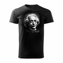 Koszulka męska z Einsteinem Einstein prezent dla nauczyciela fizyki męska czarna-L