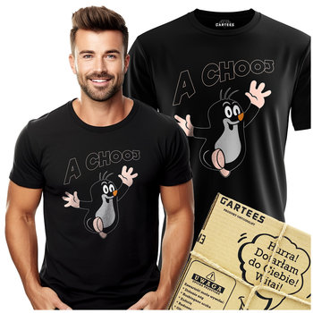 Koszulka Męska Z Nadrukiem A Hooj Śmieszna Koszulka Na Codzień Z Krecikiem - Gartees